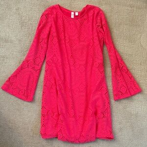 Tacera Women's Long Sleeve Pink Dress